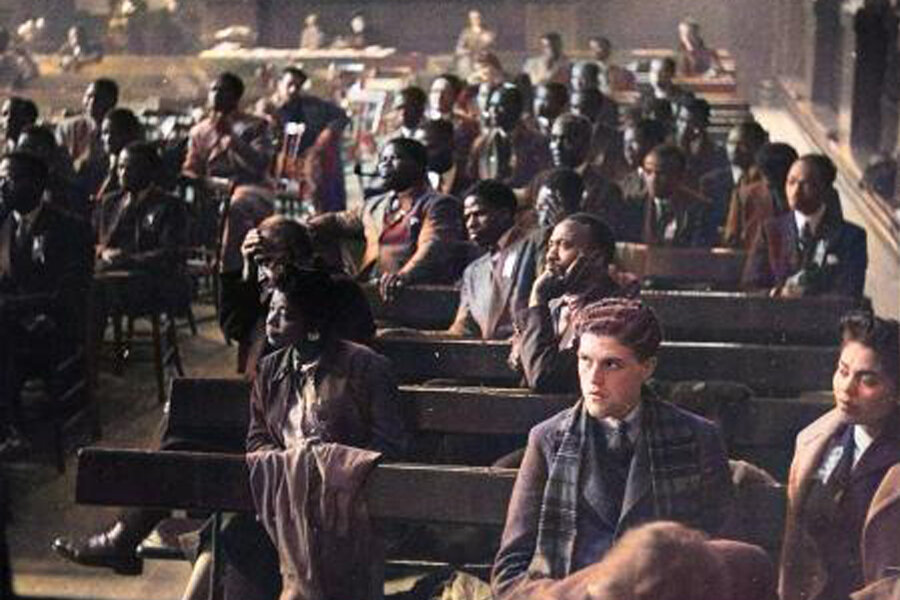 Parte de la audiencia del V Congreso Panafricano de 1945